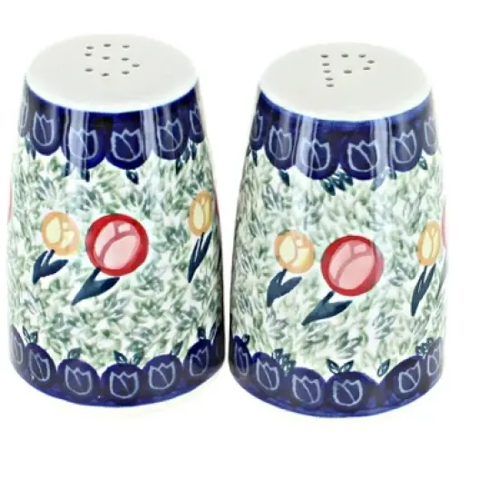 Blue Rose Polish Pottery S086 Manufaktura Salt and Pepper Shakers image {14}