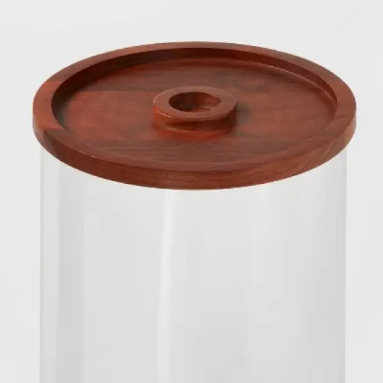 2gal Glass Modern Beverage Dispenser - Threshold&trade;: Cold Drink Holder, 2 Gallon Capacity, Stainless Steel & Wood image {2}