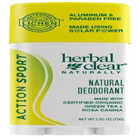 Action Sport Deodorant by Herbal Clear Naturally  -  2.65 oz Stick image {4}