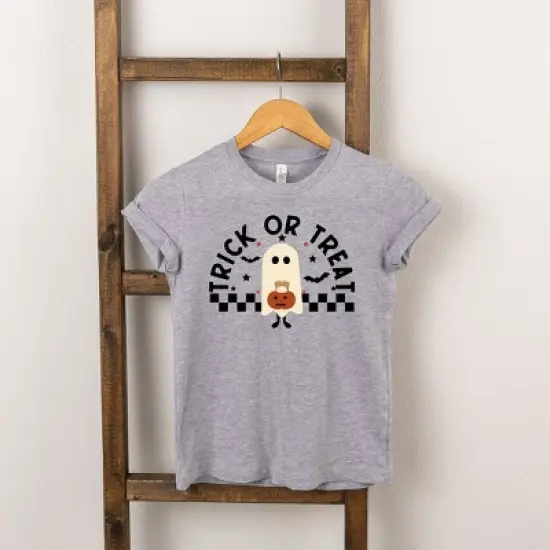 The Juniper Shop Trick Or Treat Ghost Kids Short Sleeve Tee image {2}