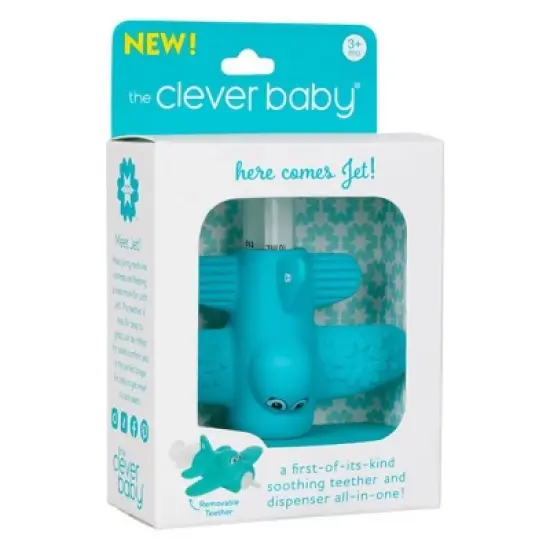 The Clever Baby Jet Medicine Dispenser and Teether - 2pc image {12}