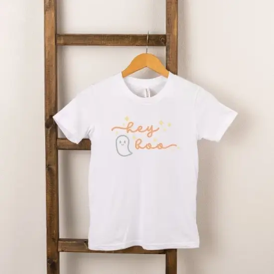 The Juniper Shop Hey Boo Ghost Kids Kids Short Sleeve Tee image {3}