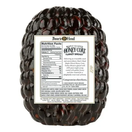 Boar's Head Maple Honey Turkey - Deli Fresh Sliced - price per lb image {2}