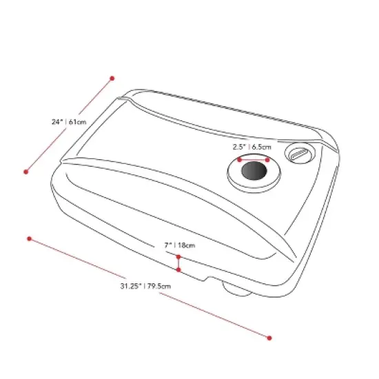 136.8lbs Rectangular Patio Umbrella Base with Wheels Gray - CorLiving image {5}