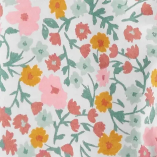 Carter's Just One You&reg; Baby Girls' 4pc Animal Print Pajama Set - Pink/Off-White image {2}