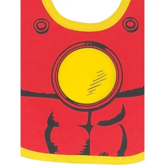 Marvel Avengers Iron Man Spider-Man Hulk 6 Pack Bibs One Size image {6}