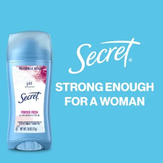Secret Invisible Solid Antiperspirant & Deodorant - Powder Fresh Twin Pack - 2.6oz/2ct image {7}
