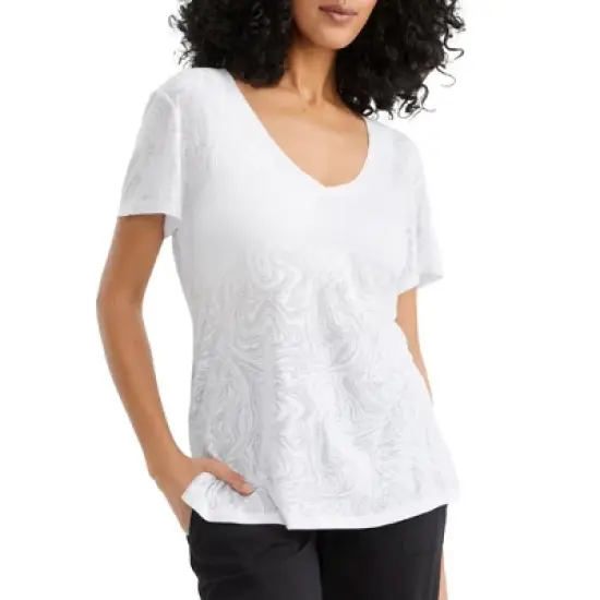 Body Up Women's Burn Out T-Shirt - AW30280 image {3}