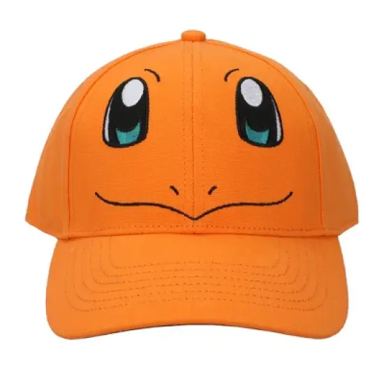 Pokemon Charmander Big Face Men's Orange Baseball Cap image {2}