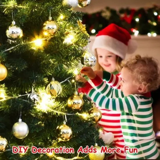 Costway 5'/6'/7'/8' /9' PVC Artificial Pencil Christmas Tree Slim Green image {6}