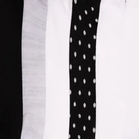 Muk Luks Women's 6 Pack Sporty Ankle Sock, Multi, OS (6-10) image {2}