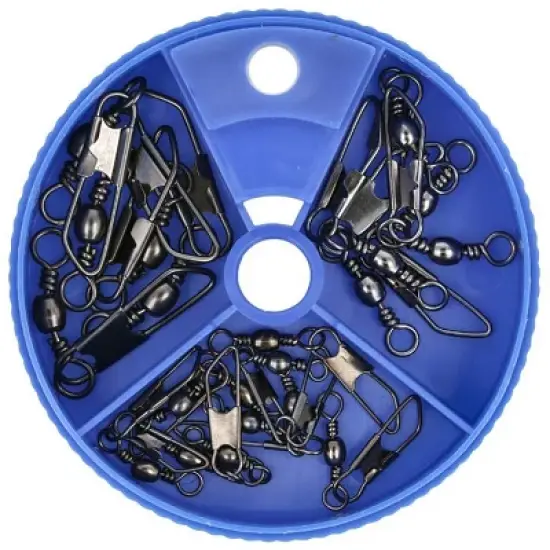 Eagle Claw Barrel Swivels with Safety Snap Assorted Pack image {1}