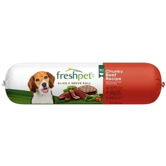 Freshpet Select Roll Chunky Vegetable and Beef Recipe Refrigerated Wet Dog Food image {5}