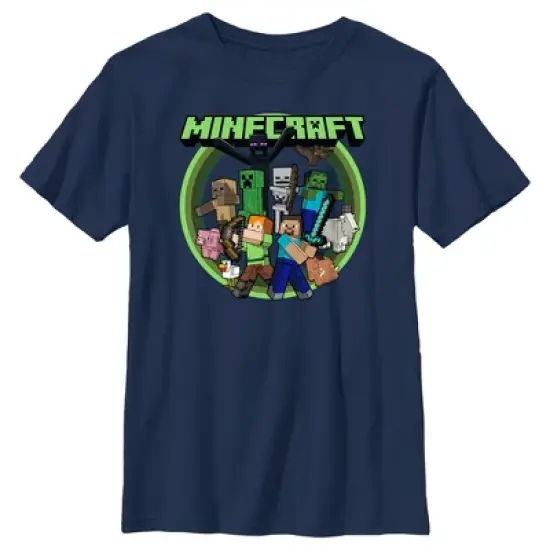 Boy's Minecraft Heroes and Mobs T-Shirt image {3}