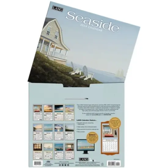 Lang 2024 Wall Calendar 24"x12" Seaside image {3}