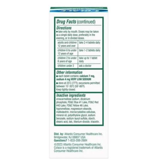 Colace 2-IN-1 Stool Softener + Stimulant Laxative - 60ct image {1}