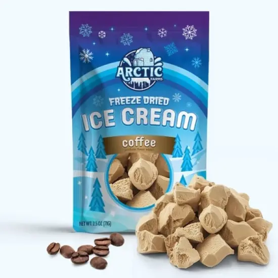 Arctic Farms Freeze Dried Ice Cream That Does Not Melt (Bits) (Coffee) image {10}