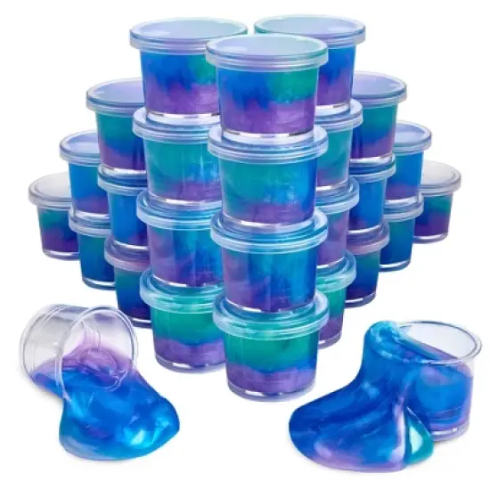 Playbees Mini Marbled Unicorn Slime - 24pk image {7}