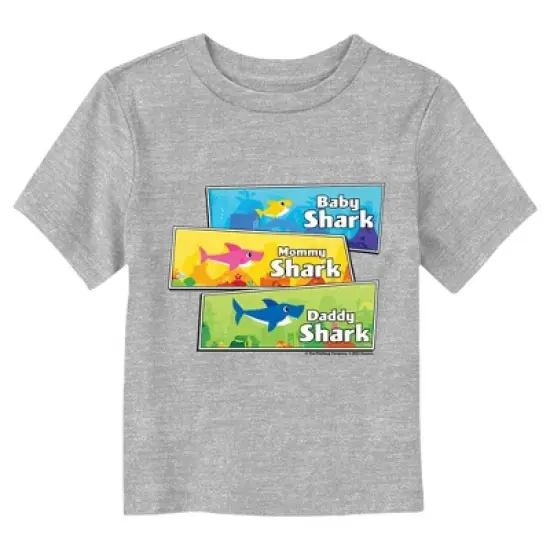 Toddler's Baby Shark Family Panels T-Shirt image {2}