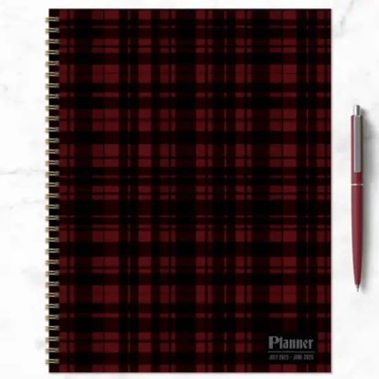 TF Publishing July 2025 - June 2026 Gwen Plaid Large Weekly Monthly Planner image {5}