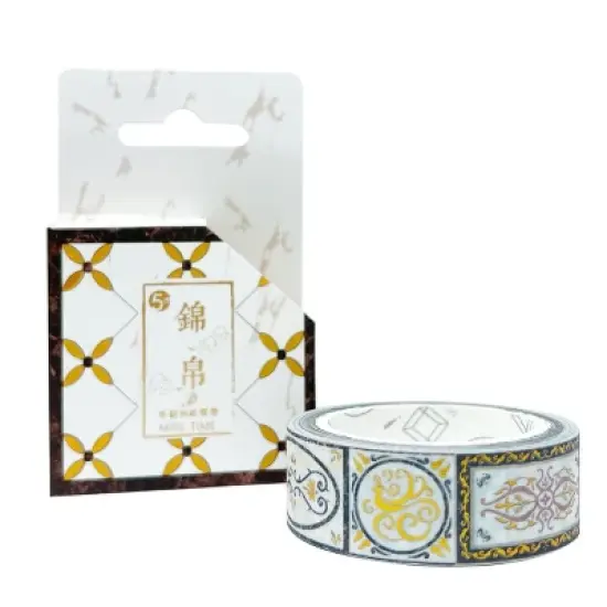 Wrapables Poetic Picturesque Gold Foil Washi Masking Tape, 15mm x 5M image {3}