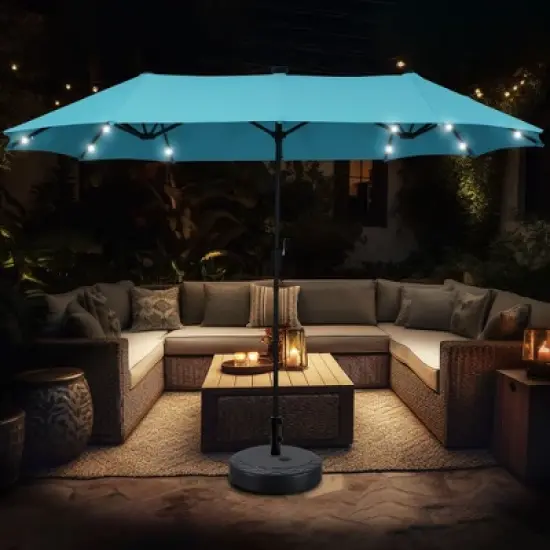Ainfox 13ft Market Umbrella With 36 Led Lights image {4}