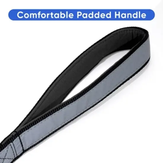 Pawtitas Padded Dog Training Leash 6FT Reflective No-Pull Lead with Dual Padded Handles for Control & Safety image {2}
