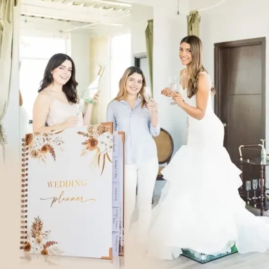 Beautiful Boho Wedding Planner Book and Organizer &ndash; Engagement Gift for Newly Engaged Couples, Future Brides and Grooms image {1}