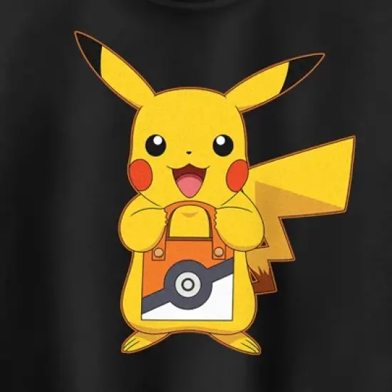 Junior's Pokemon Halloween Trick or Treat Pikachu Racerback Tank Top image {1}