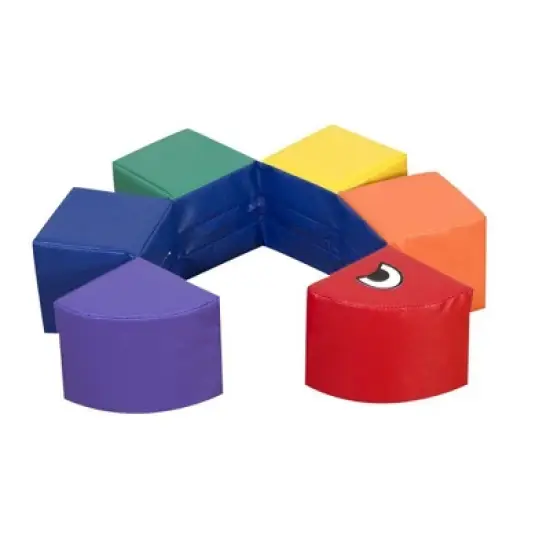 Children's Factory Baby Inchworm Preschool Support Chair and Climber Learning Play Set for Infants and Toddlers Ages 6 Months to 3 Years, Multicolor image {1}