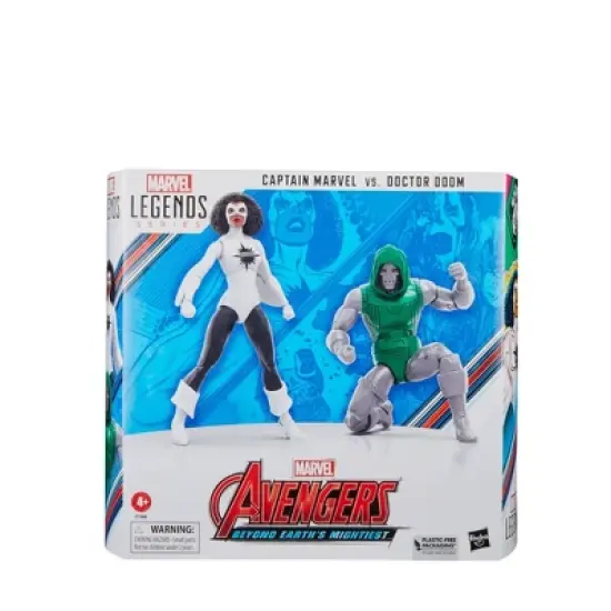 Marvel Avengers Legends Captain Marvel vs. Doctor Doom Action Figure Set - 2pk image {1}