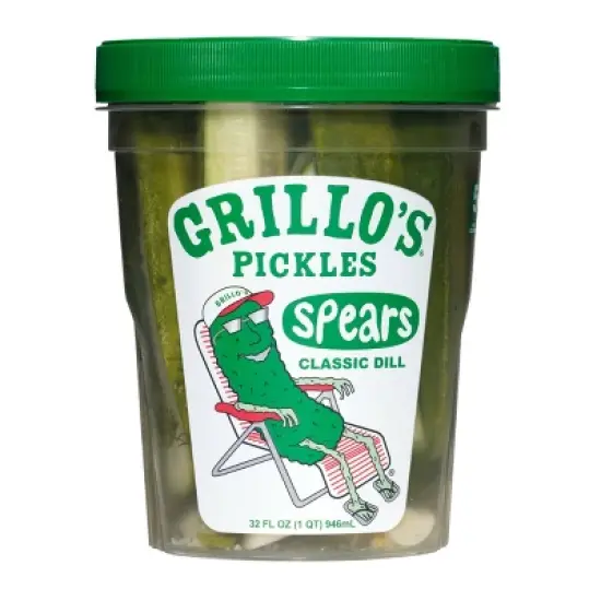 Grillo's Pickles Classic Dill Pickle Spears - 32 fl oz image {11}