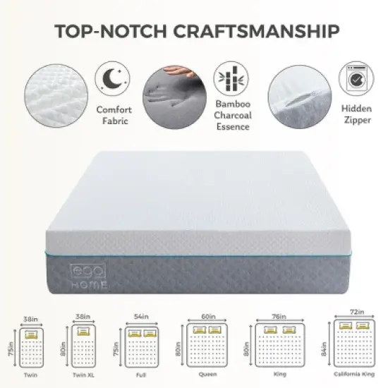 Ego Oasis 14"Medium Bamboo Charcoal with Jacquard Cover image {2}