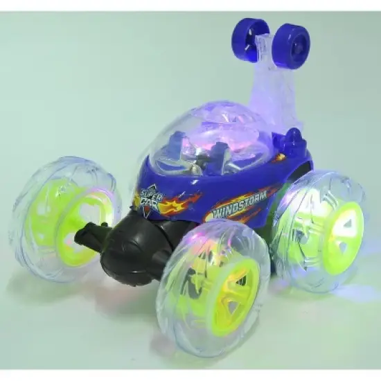 Link Remote Control Car, RC Stunt Car 360&deg;Rolling Twister With Lights & Music For Kids & Adults image {2}