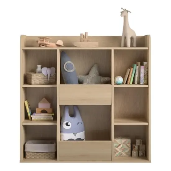 RealRooms Jocelyn Kids Large Toy Storage Bookcase image {4}
