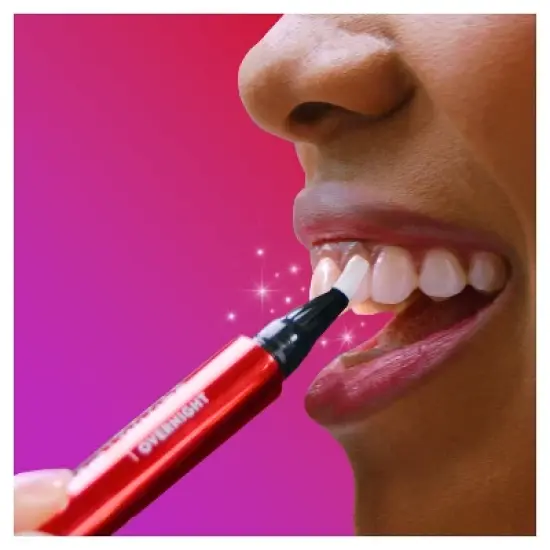 Colgate Optic White Overnight Teeth Whitening Pen, Teeth Stain Remover to Whiten Teeth, 35 Nightly Treatments, Hydrogen Peroxide Gel - 0.08 fl oz image {5}