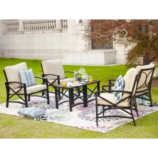 6pc Outdoor Seating Group with Cushions - Patio Festival
 image {9}