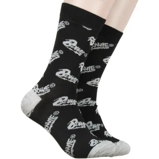 David Bowie Music Icon Unisex 2 Pack Crew Socks Multicoloured image {1}