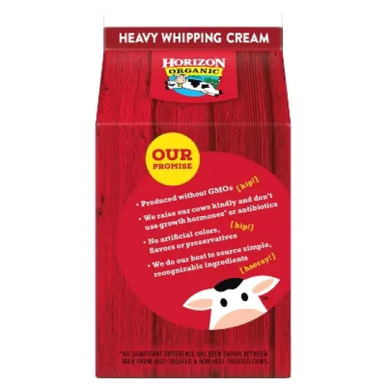 Horizon Organic Heavy Whipping Cream - 16 fl oz (1pt) image {6}