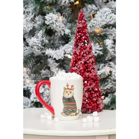 Gallerie II 16oz Cat Christmas Mug image {4}