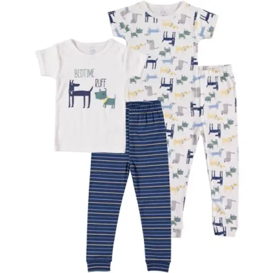 Chick Pea Baby Girl Toddler and Infant Pajama Long and Short Sleeve Matching combos 4 PC Set image {10}