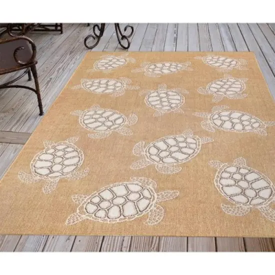 Liora Manne Carmel  Indoor/Outdoor Rug  Sand image {4}