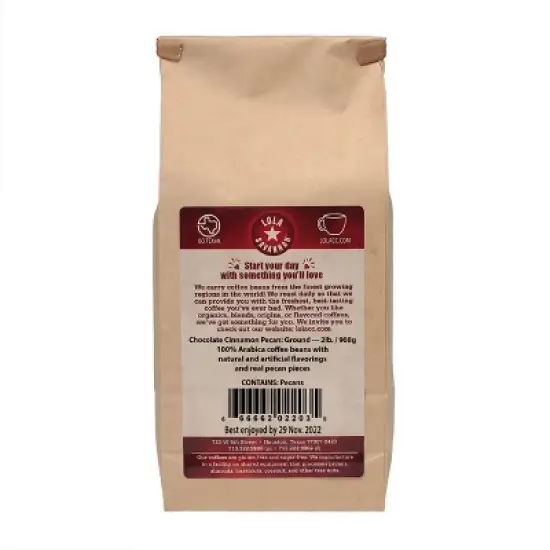 Lola Savannah Chocolate Cinnamon Pecan Ground Caffeinated Coffee - 32oz image {1}