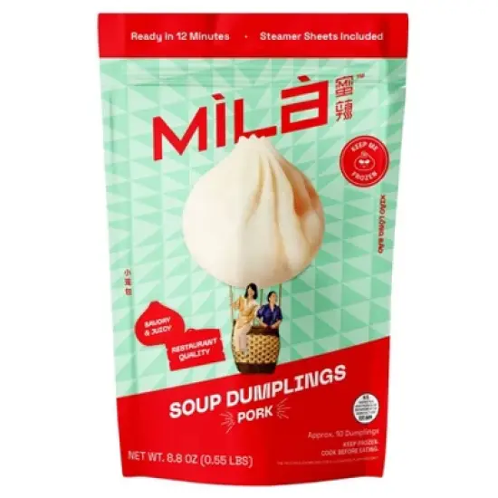 MiLa Frozen Soup Dumplings - Pork - 8.8oz/10ct image {6}