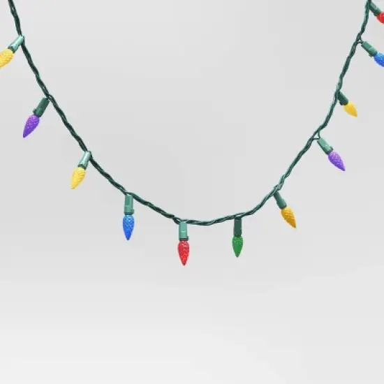 60ct LED Faceted C6 Christmas String Lights Twinkling with Green Wire - Wondershop&trade; image {2}