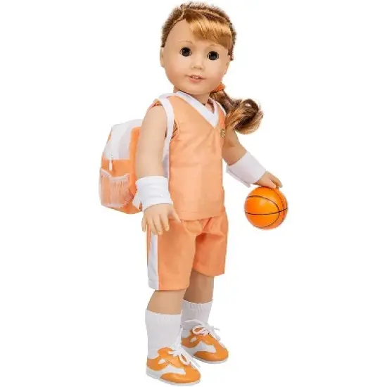 Dress Along Dolly Basketball Uniform Outfit for American Girl Doll image {2}
