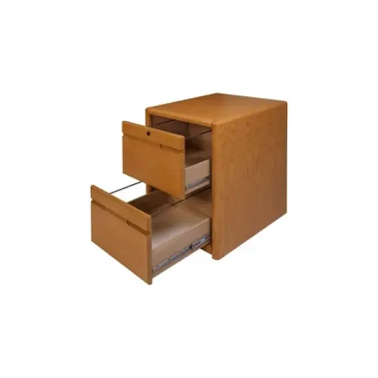 2 Drawer File Cabinet Brown - Martin Furniture image {5}