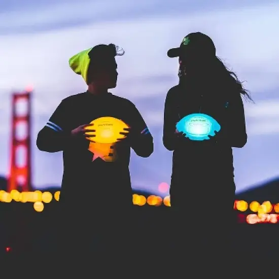 NightBall LED Light Up Football - Blue image {2}