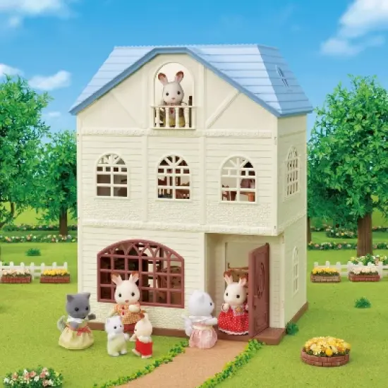Calico Critters Sky Blue Terrace Gift Set, Dollhouse Playset with Figures, Furniture and Accessories image {2}