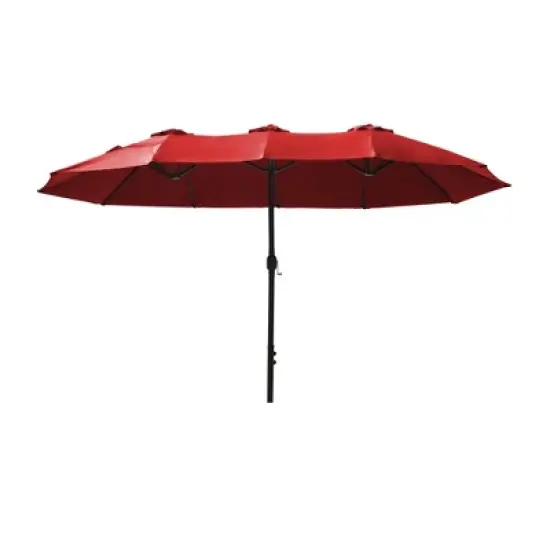 YARDSIGHT 12.5x6.7FT Large Rectangular  Outdoor Market Umbrella  without Base &ndash;Sturdy Frame & UV-Resistant Canopy for Garden, Deck, Pool, and Backyard image {11}